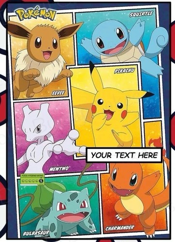 Pokemon personalised edible - pokemon,