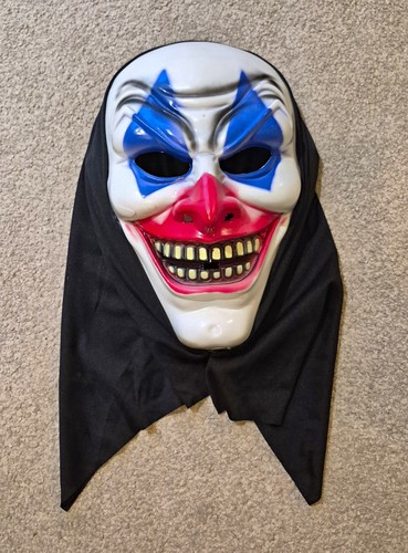 Clown full face plastic - full,