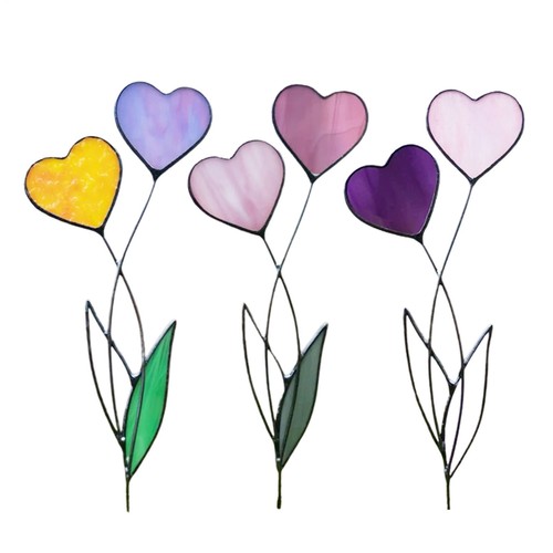 Heart shaped metal stake - heart-shaped,