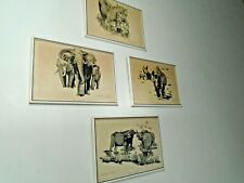 Set of 4 Lithograph animal pictures by well known artist Jonathan Scott