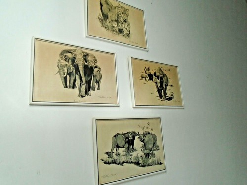 Set lithograph animal - set, 4