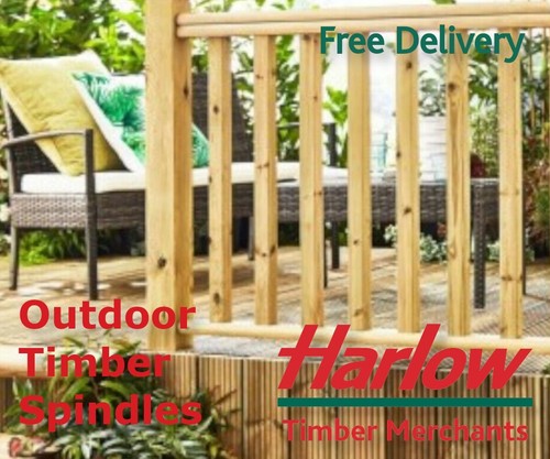 Spindles square deck handrail - spindles,