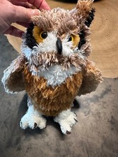 GREAT HORNED 10” OWL Stuffed