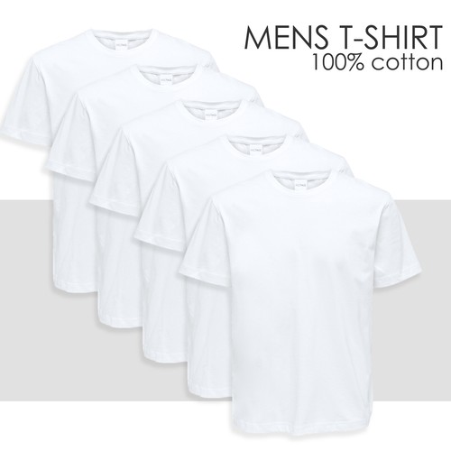 Pack mens plain white - pack, tshirt