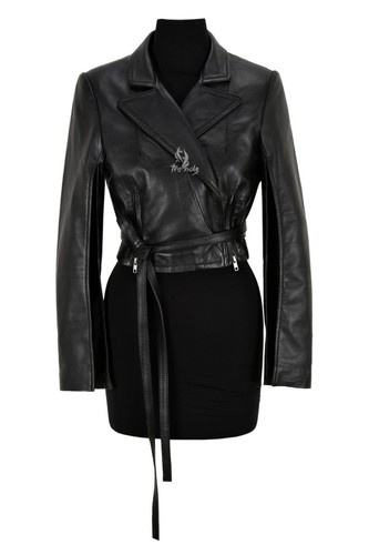 Gothic ladies tie belt cropped - ladies,