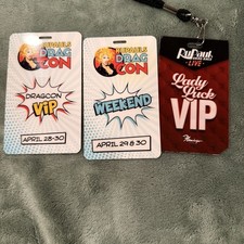 RuPaul’s DragCon 2017 VIP & Weekend Badges + RuPaul Live Lady Luck VIP Lot 