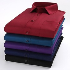 Mens Dress Shirts Long Sleeves