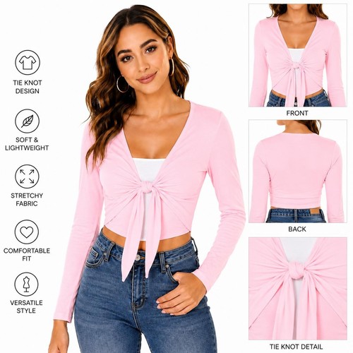 Ladies bolero front tie - tie, knot