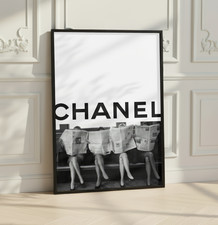 Chanel Wall Art Print Black &