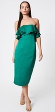 Coast green bandau midi dress - midi,