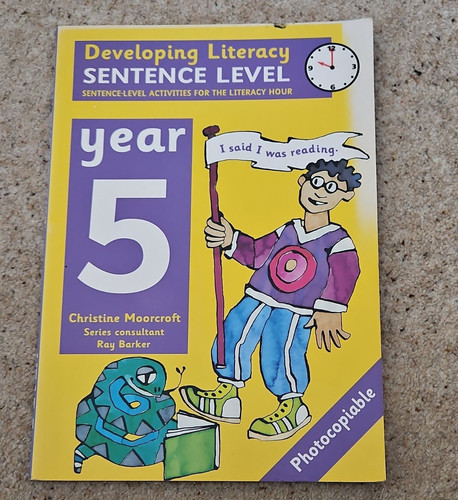 Developing literacy sentence - developing,