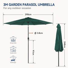 3M Garden Parasol Large Sun