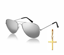 George Michael Faith Sunglasses And Cross Earring Wham Costume Gold Clip On