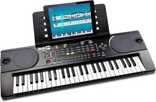 RockJam Digital Piano Keyboard 49 Key Portable w/ Sheet Music Stand RJ549
