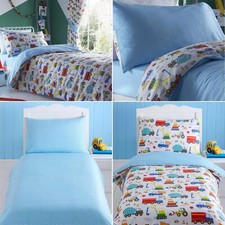 Bright Trucks Duvet Cover Set