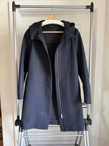 Cos navy hooded - wool, cashmere