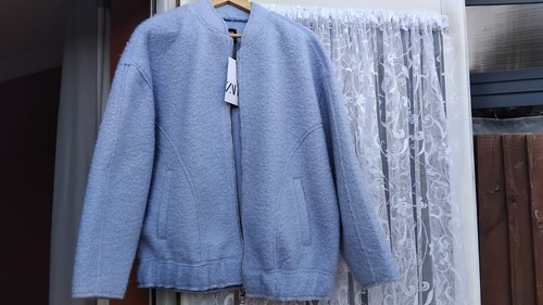 Zara oversized jacket blue - zara,
