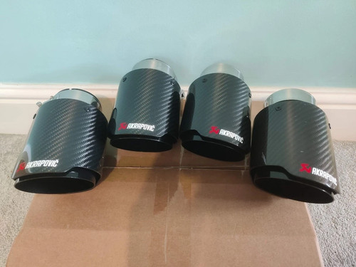 Bmw exhaust tips black - exhaust,