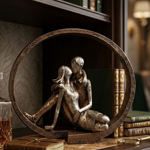 Romantic embracing couple - romantic,