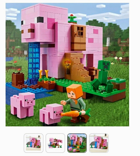 Minecraft the pig house - house, 80pc