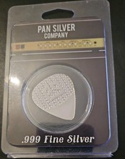 10g Guitar Pick .999 Fine Silver by Pan Silver Company