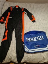 sparco orange used 1 time kart overalls