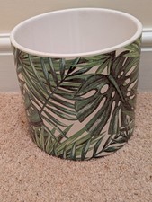 New Ceramic Monstera Design Pot Container Indoor Plants Floristry Home Decor