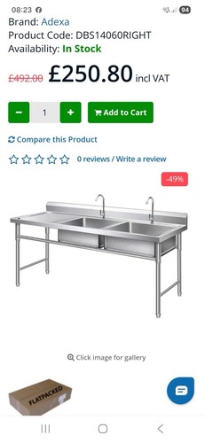 Commercial kitchen double bowl - commercial,