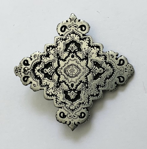 Vintage silver tone metal - vintage,