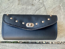 Motorcycle Leather Tool Bag Motorbike Tool Roll Saddle Storage Bag For Harley UK