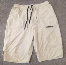 NIKE VINTAGE CREAM LONG SHORTS Gym Sports Golf Mens Size XL Extra Large GB 45/47