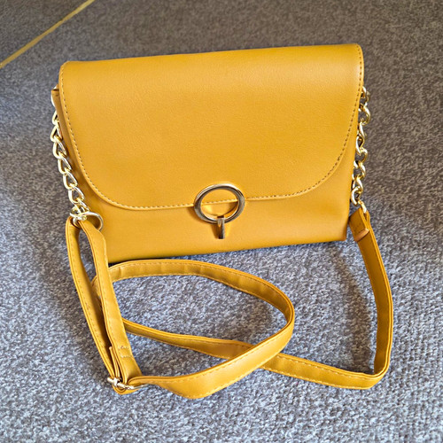Primark yellow faux leather - primark,