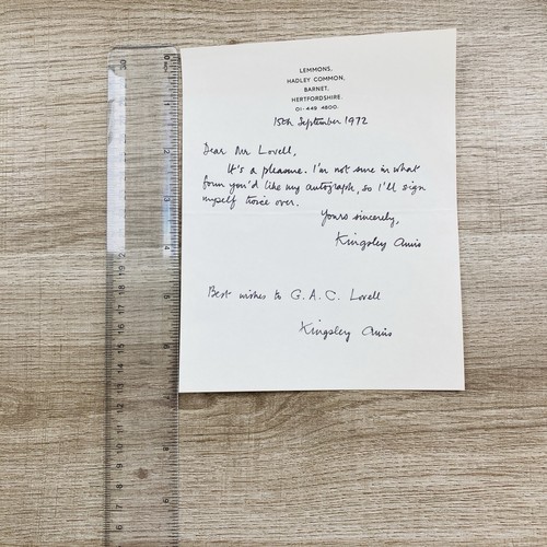 Kingsley amis poet lenmons - kingsley,