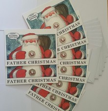 8 x 2018 Gibraltar Father Christmas Coloured 50p Coin Lot in Xmas cards Toned