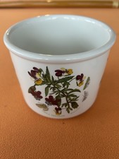 PORTMEIRION BOTANIC GARDEN SMALL PLANT POT VIOLA TRICOLOR HEARTSEASE 1972