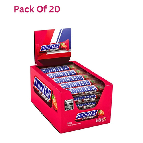 Snickers morango strawberry - morango,