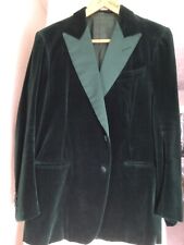 L G Wilkinson bespoke savile row green velvet dinner jacket smoking jacket 38