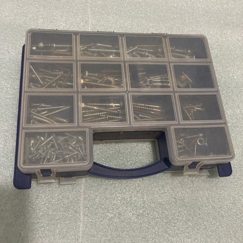 Screws box used steel can - screws,