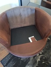 Extra Large Cuddle Chair  Brown In Very  Good Condition  Width 51 Inch By 49