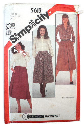 Vintage 1980s simplicity 5613 - vintage,