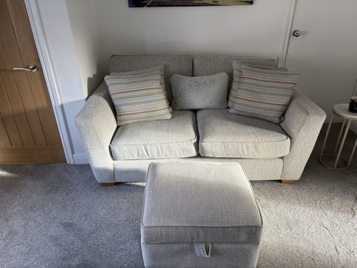 Dfs grey seater sofa swivel - grey, sofa,