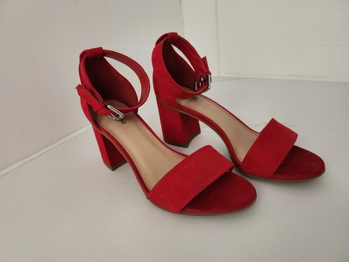 Red strappy low - red,