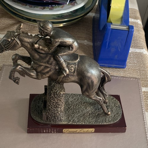 Bronze finish metal horse - bronze,