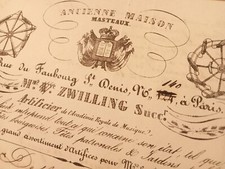 [SECOND EMPIRE INVOICE ] PARIS