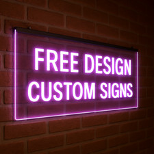 Personalised 100cm x 30cm Neon