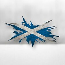 Scottish Scotland Flag Splatter Laptop Car Window Bumper Vinyl Decal Sticker
