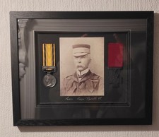 Framed replica Zulu war medal