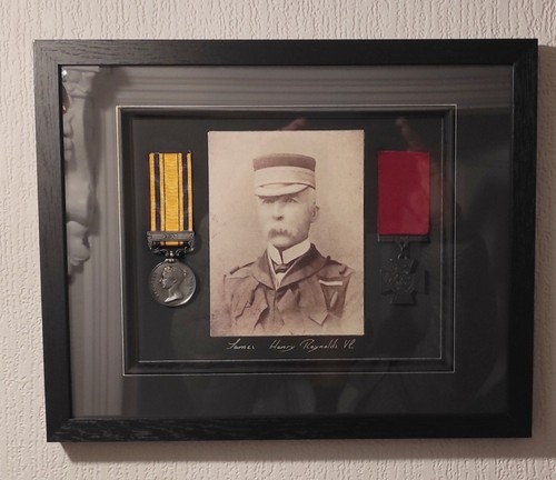 Framed replica zulu war medal - zulu,