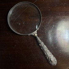 Antique Sterling Silver Handled Magnifying Glass
