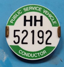 PSV BUS CONDUCTOR BADGE - PCV